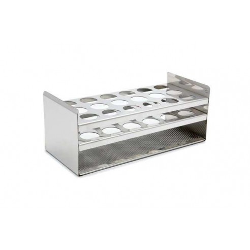 Test tube racks stainless steel for SAP, JBN, JBA and SBB baths for 25mm tubes