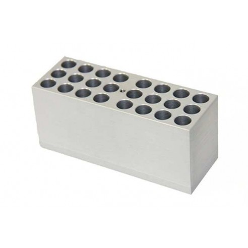 Interchangeable block for QBD & QBH for 24 x Ø 12mm test tubes