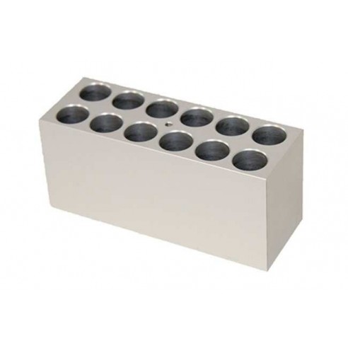 Interchangeable block for QBD & QBH for 12 x Ø 18mm test tubes