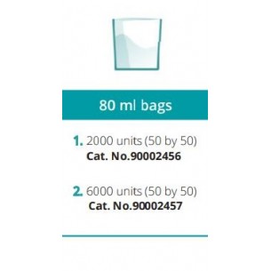 CONSUMABLES 80 ml bags  COMPACT  6000 irradiated packed 50 by 50