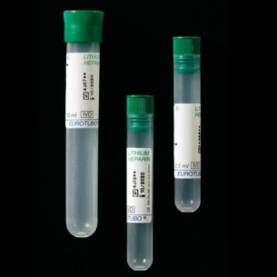 TUBO HEPARINA DE LITIO 2,5ML PP 13X75MM  12X100uds