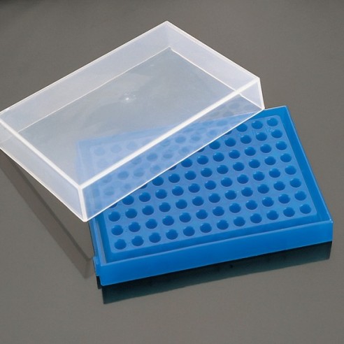 GRADILLA 96 PCR AZUL  5uds
