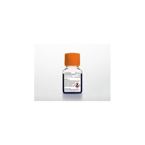 100 mL Trypan Blue Solution (w/v) in PBS 0.4% (w/v) in normal saline (8.1 g/L NaCl with 0.6 g/L K2HPO4)