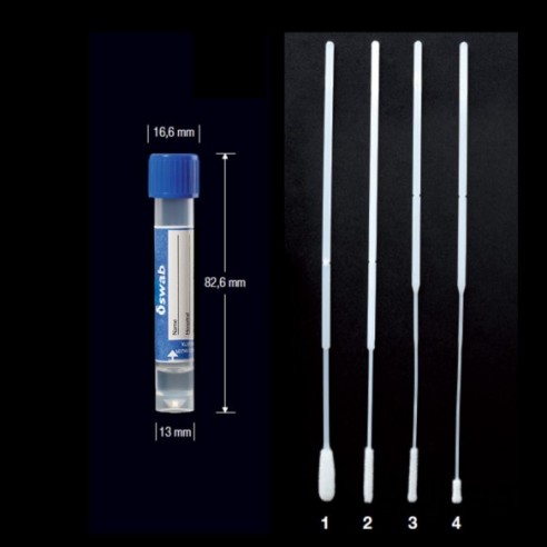 AMIES 1ML ESC.FLOCK ESTANDARD 80MM FLOW  6X100uds