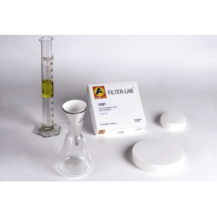 Papel separador de fases ref. 1291  110 mm diámetro, plegado. Caja 100 unidades