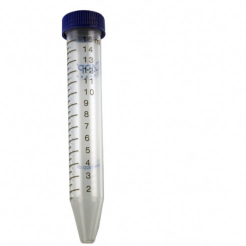 BluCapp centrifuge tubes 15mL, carton rack, pre-sterile, 20x25 pcs.