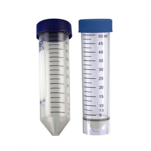 BluCapp centrifuge tubes 50mL, carton rack, pre-sterile, 20 x 25 pcs.