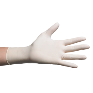 Guantes látex s/polvo polymer coated NATURFLEX Micro μ Talla S  C/100