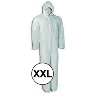 Buzo polipropileno blanco con capucha T-XXL - C/50