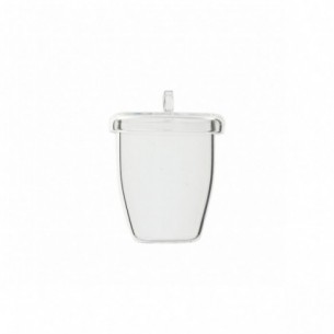 Crisol de cuarzo forma alta, 50 ml