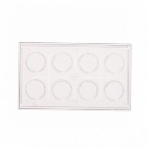 Placas de 8 cavidades de poliestireno, 95x57 mm, 10 uds