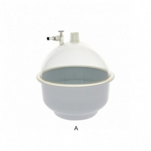 Desecador para vacío, de plastico, PC-PP, Ø 200 mm