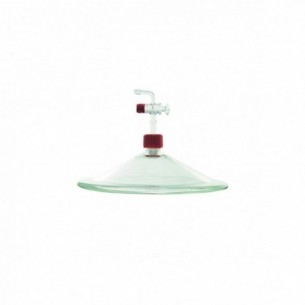 Tapa de recambio con llave para desecador DE05-150, transp.