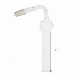 Tubo secador acodado 14/23, 150 mm