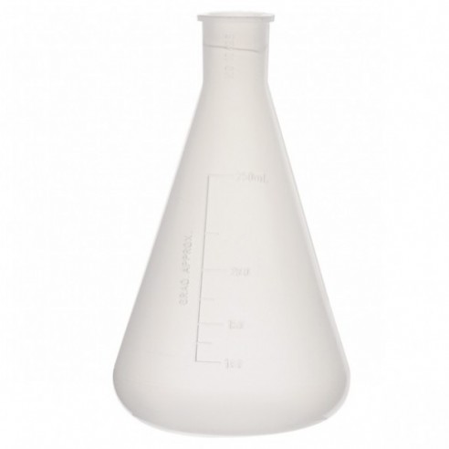 Matraz erlenmeyer, esmerilado 14/23, PP, 50 ml, 5 uds