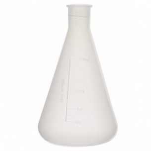 Matraz erlenmeyer, esmerilado 14/23, PP, 125 ml, 5 uds