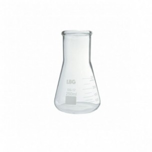 Matraz Erlenmeyer cuello ancho, 250 ml, LBG 3.3, 10 uds
