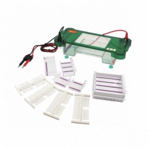 Sistema de electroforesis horizontal, dimensiones del gel 60 x 60, 60 x 120 o 120 x 120 mm