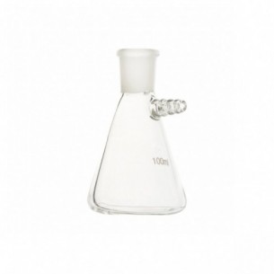 Matraz Kitasato esmerilado con oliva lateral 19/26, 100 ml, LBG 3.3