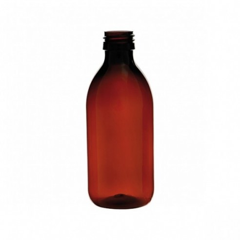Frasco de PET ámbar boca PP28, 120 ml, 187 ud
