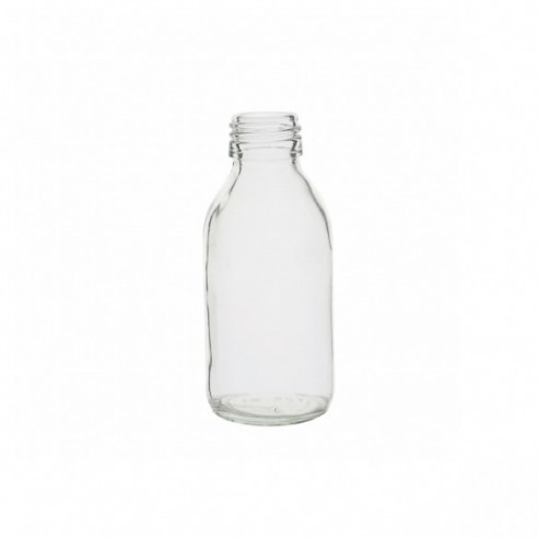 Frasco de vidrio boca estrecha, PP28, 60 ml, 127 uds