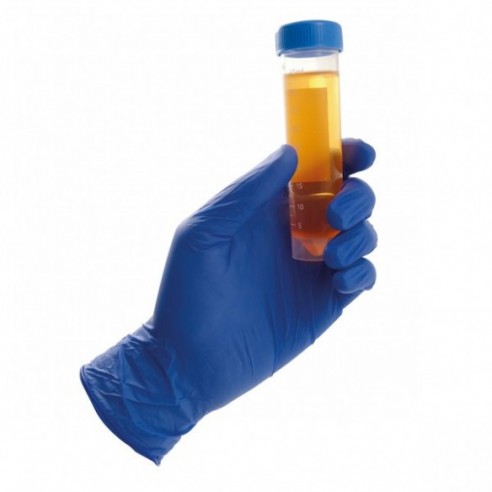 Guantes de examen desechables de nitrilo, sin polvo, estéril, talla L, 50 uds