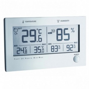 Termo-higrómetro digital con sensor remoto