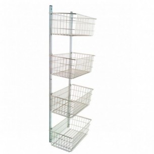 cesta en varilla de acero inox. 570 x 300 x 200 mm