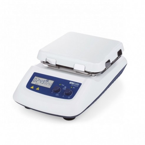 Agitador magnético digital con calefacción y placa vitrocerámica Onilab MS7-H550-Pro, 20L, cable EU